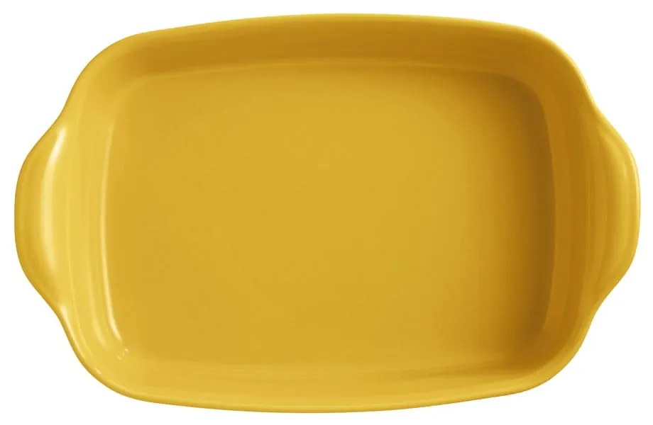 Vas de copt din ceramică Emile Henry Ultime, 36 x 23 cm, galben
