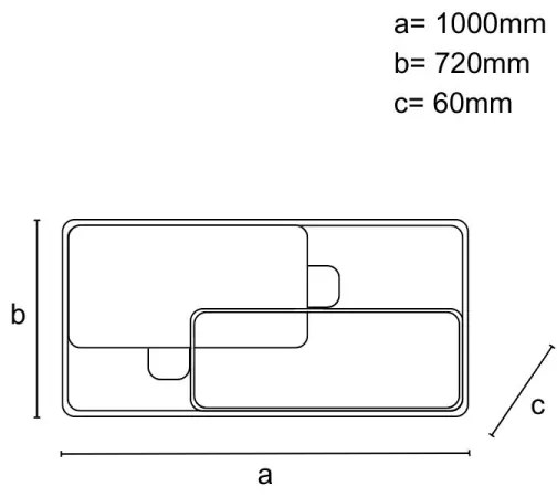 Plafonieră LED dimmabilă 280W/230V 3000-6500K + telecomandă