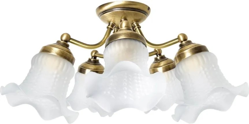 Lustra aplicata din alama design italian Glass Bell 5L