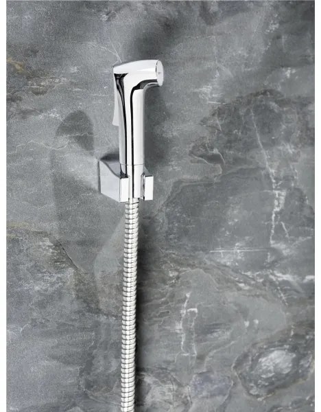 WENKO 23999100 - Set pentru bideu Sistem de economisire a apei 12x7 cm, crom lucios/argintiu