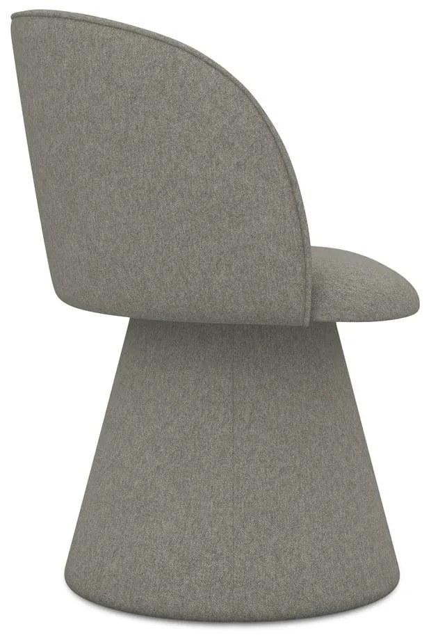 Scaun de sufragerie gri tapițat Maia – Makamii