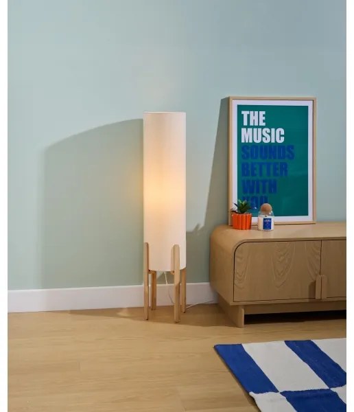 Lampadar Atmosphera KEYAH 1xE27/25W/230V, lemn de hevea