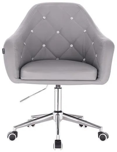 HR830K Scaun Gri de Piele