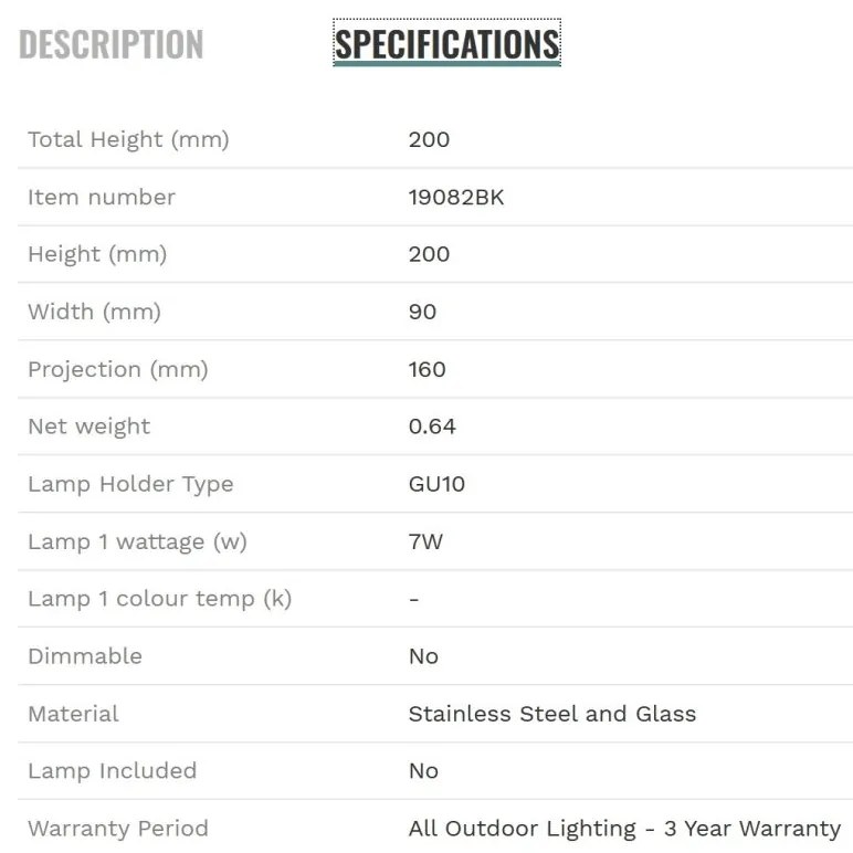 Aplica de perete iluminat exterior up/down IP44 Rochester