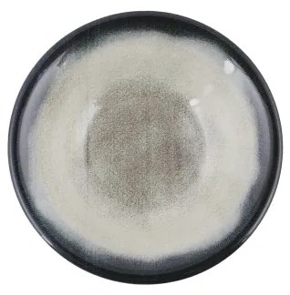 Set veselă din porțelan, 26 piese, albastru/maro