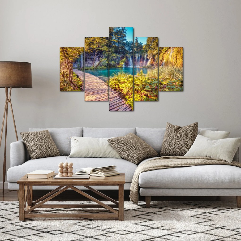 Tablou - Lacurile Plitvice, Croația (150x105 cm)