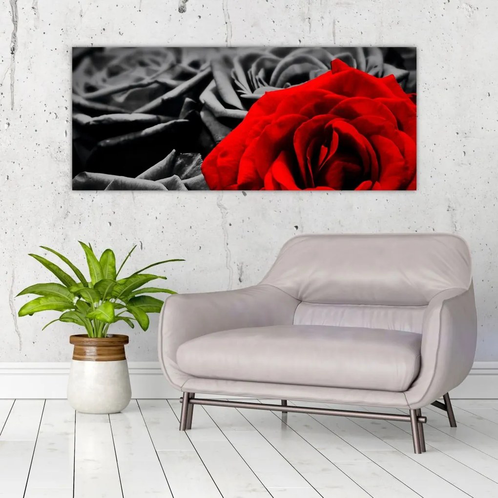 Tablou - Flori de trandafir (120x50 cm)