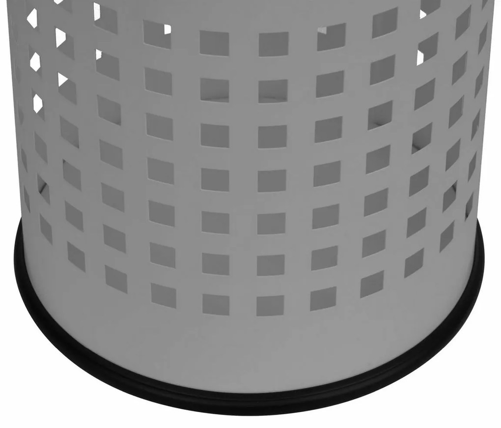 Alda Coș de gunoi Officer perforat 7 l, gri, 7 l