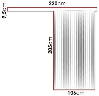 Uși culisante Baxdos 100 (Stejar craft auriu + Negru) . 1104636