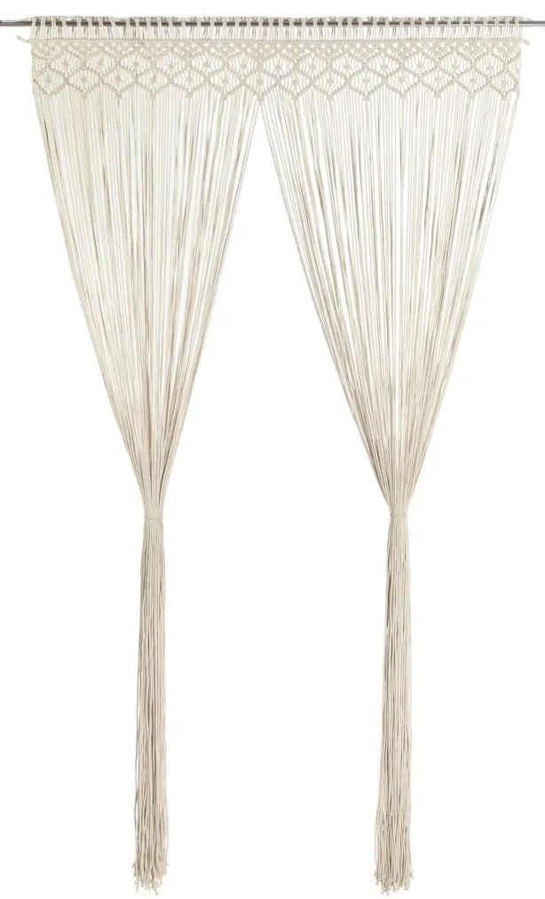 vidaXL Perdea macrame, 140 x 240 cm, bumbac