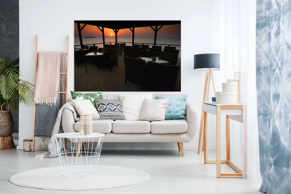 Tablou canvas Marea la apus prin terasa - 60x40cm