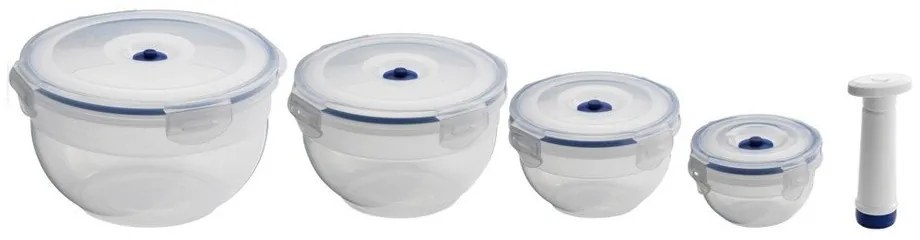 Set 4 recipiente pentru stocare alimente și pompă de vacuum Compactor Food Saver