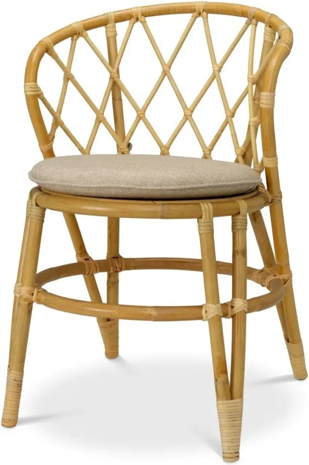 Scaun din ratan natural design LUX Alvaro