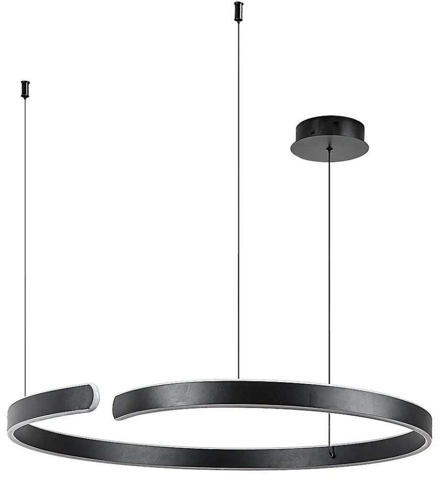 Lustra LED suspendata stil circular Silnora 76cm
