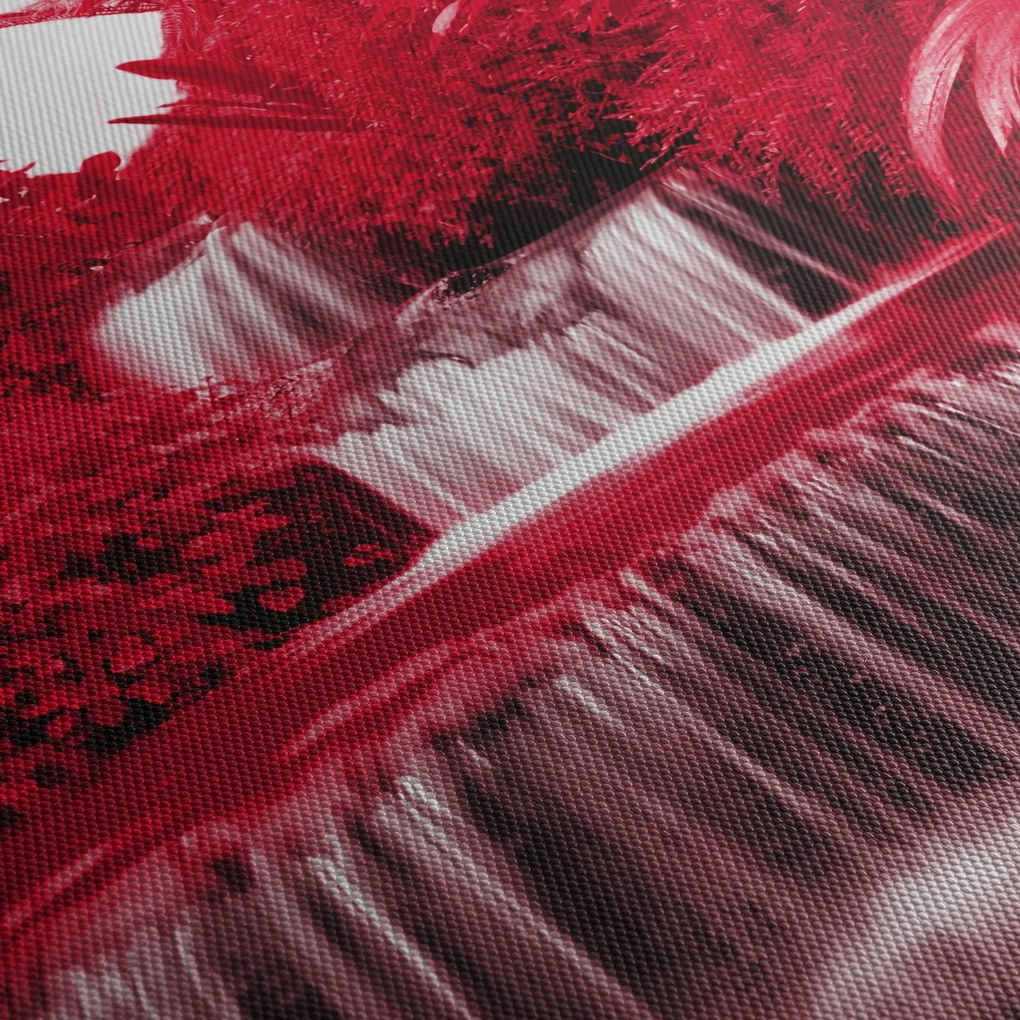 Tablou - Cascade indoneziene în roșu (90x60 cm)