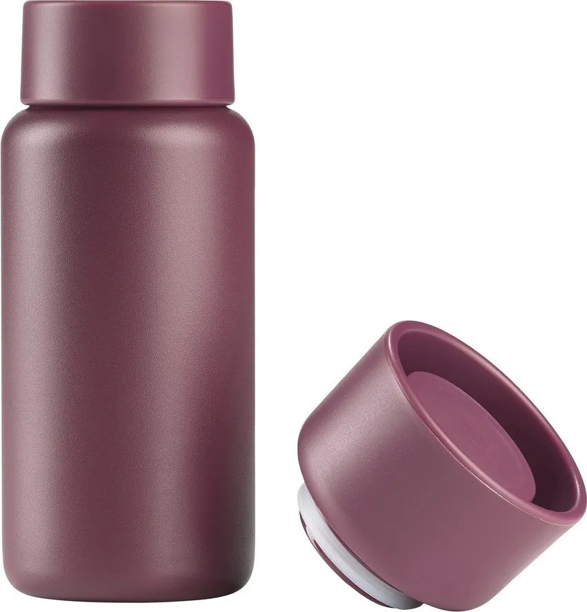 Cană termos burgundy din oțel inoxidabil 400 ml Singles – Zone