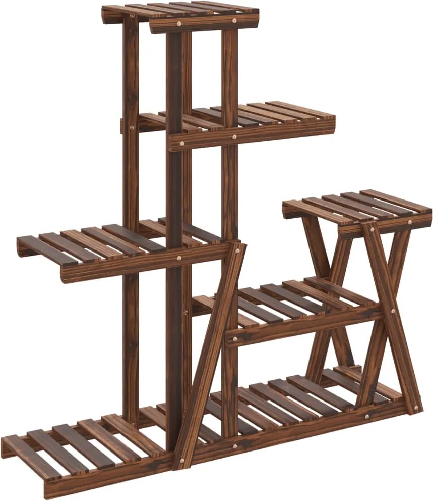 vidaXL Suport pentru flori, 95 x 25 x 96 cm, lemn masiv de brad