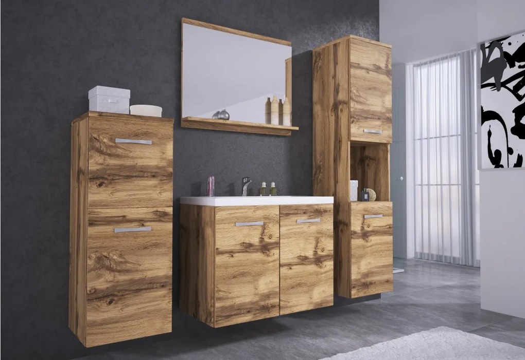 Expedo Set mobilier baie ALOMA cu lavoar, bodega