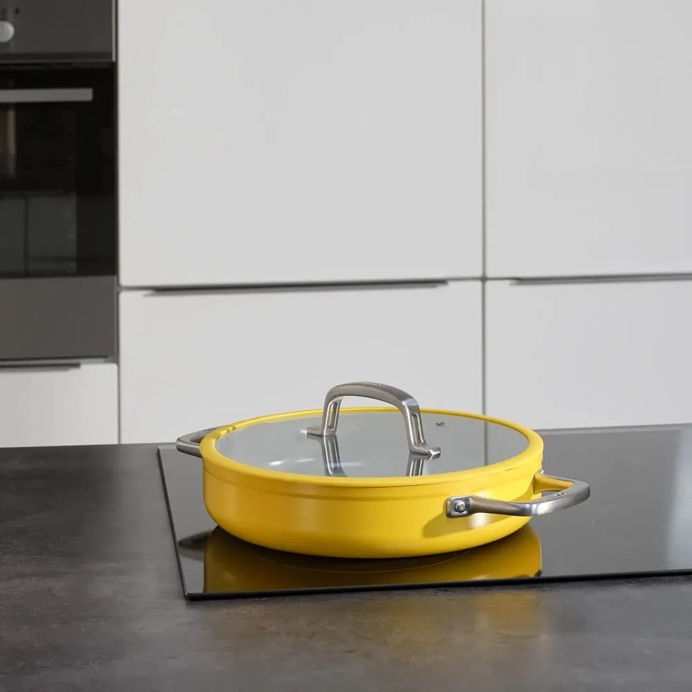 Tigaie cu capac/cu suprafață ceramică ø 28 cm tegame Meda 3.0 – FABINI