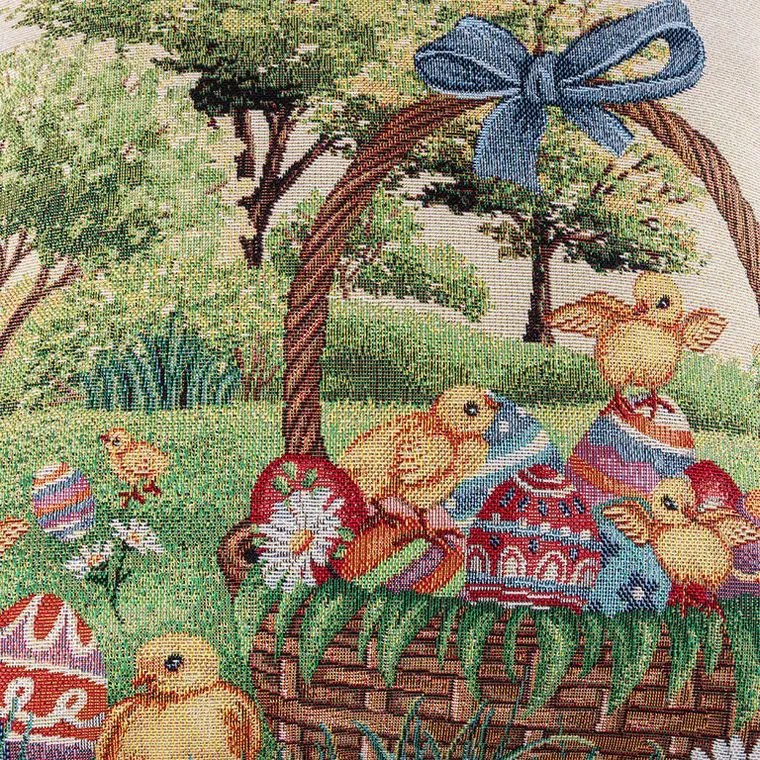 decoDoma Față de pernuță tip goblen PUI DE Găină 45 x 45 cm