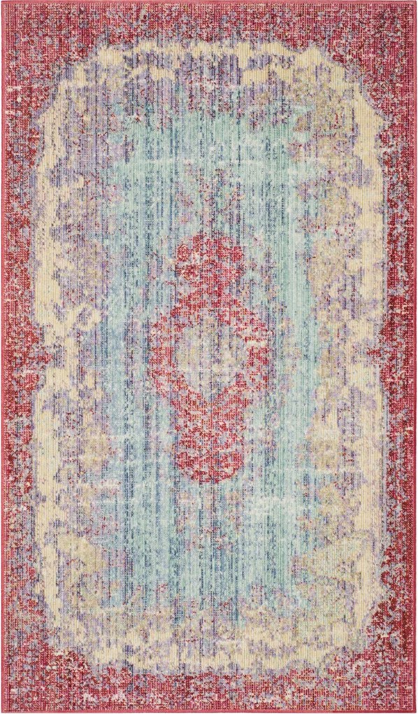 Covor Oriental & Clasic Rocklin, Albastru/Mov, 91x152