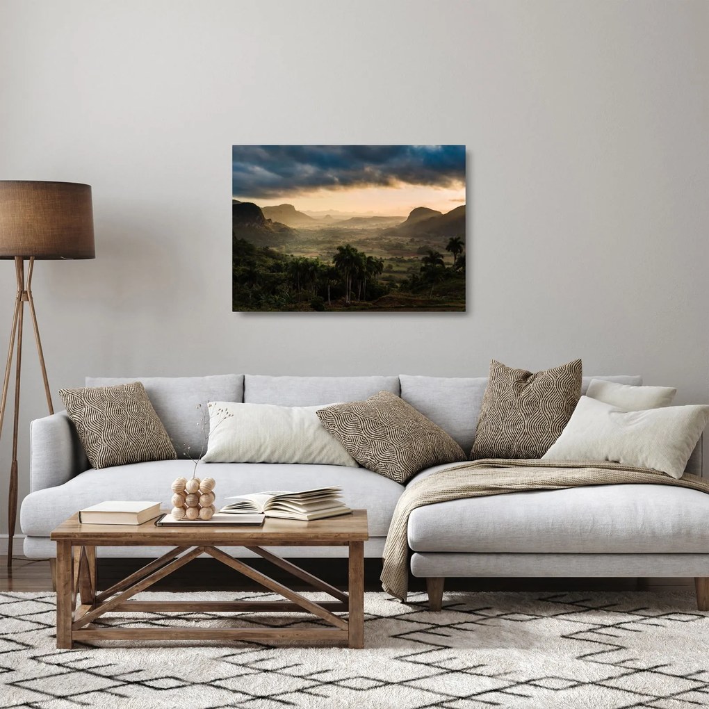 Tablou pe sticlă - Vîrfurile Cubaneze (70x50 cm)