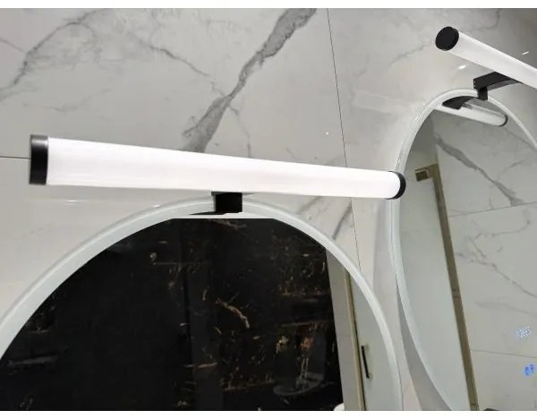 Lampă LED pentru oglindă de baie, 10W, 230V, 45 cm, IP44, negru