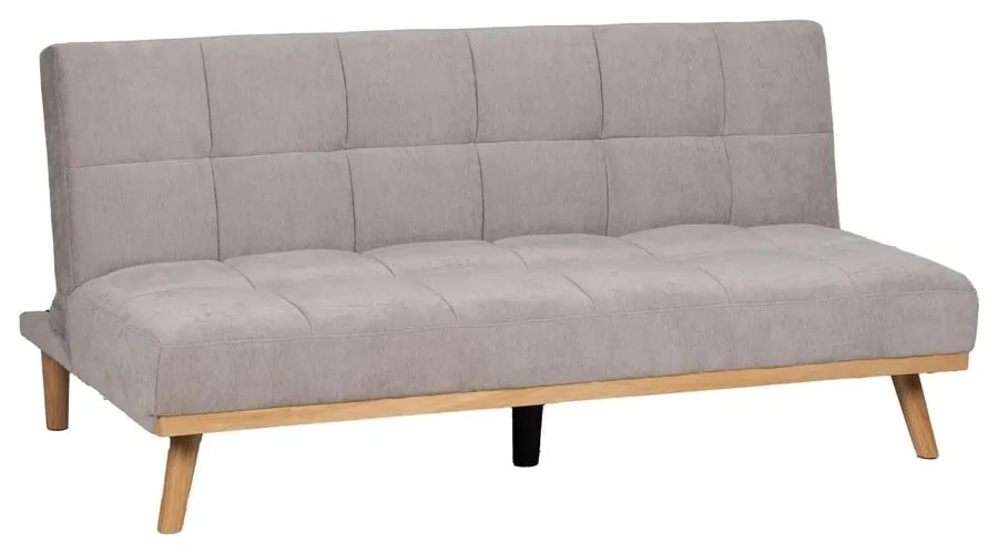 Canapea gri deschis extensibilă cu tapițerie din chenille 178 cm – Ixia