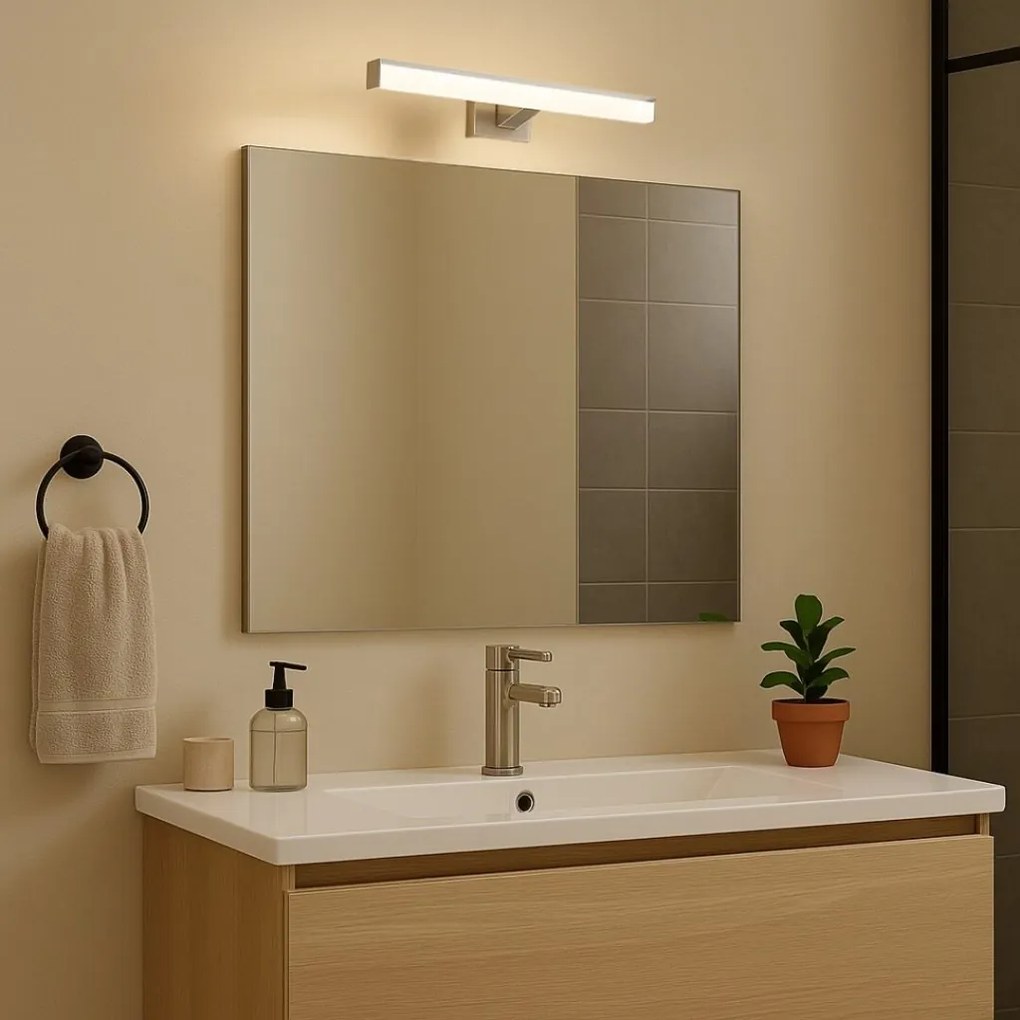 Aplica LED pentru baie protectie IP44 Oliro L-40cm