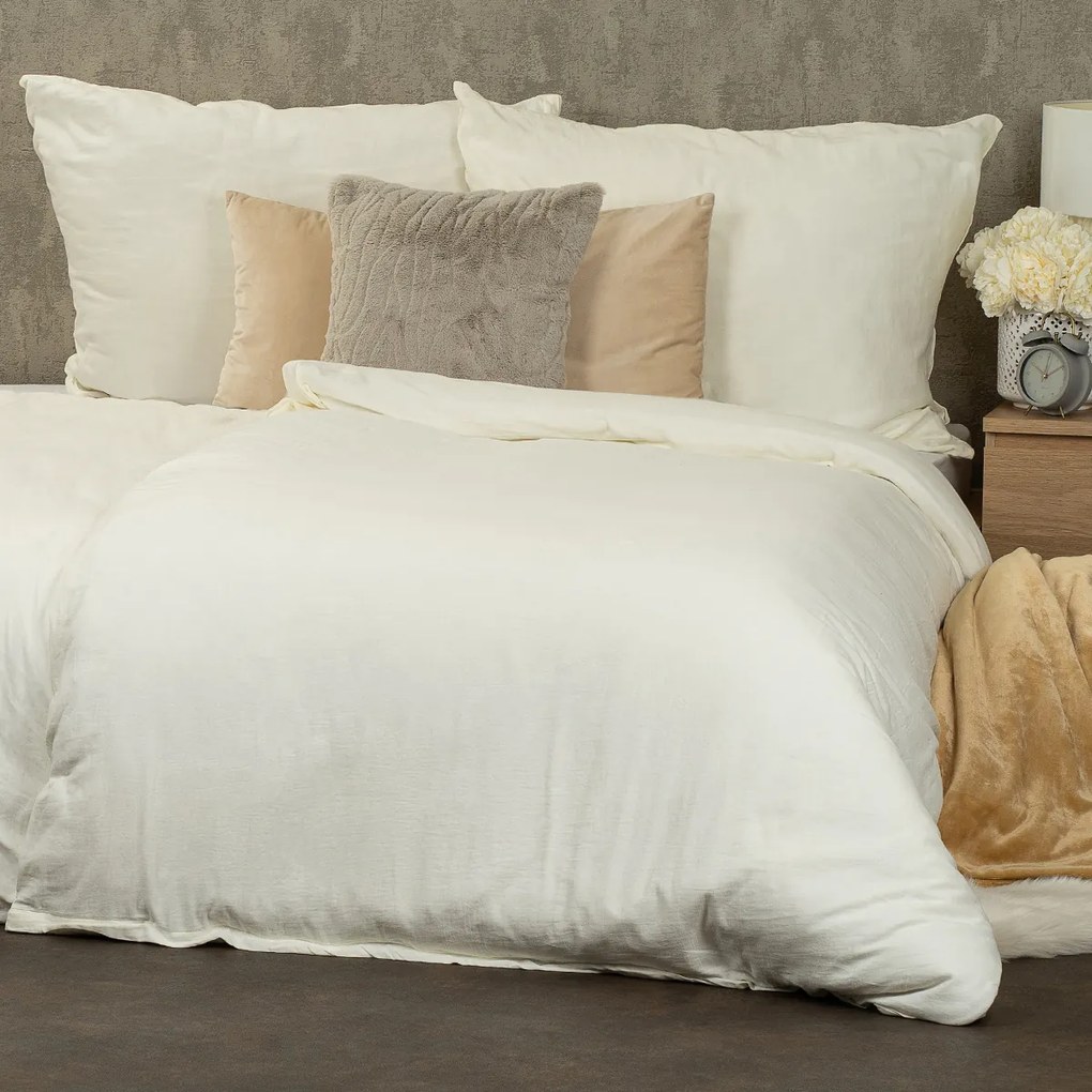 Lenjerie de pat Muselină 4Home Beige, 140 x 200 cm, 70 x 90 cm