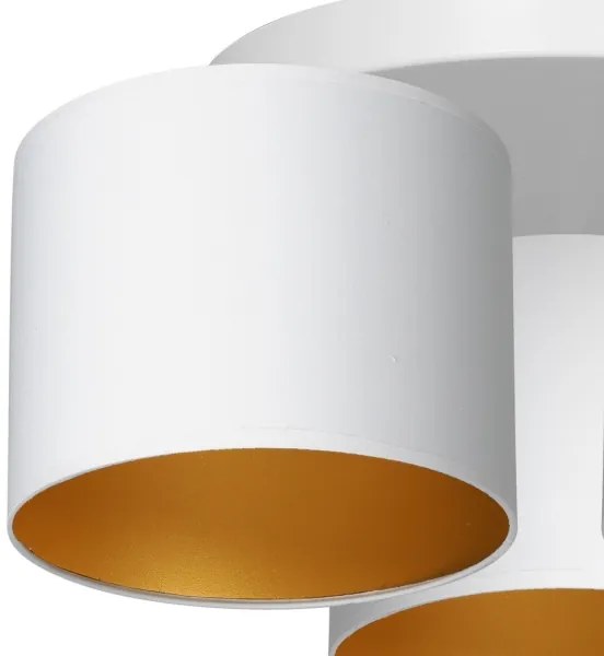 Lustră aplicată ARDEN 3xE27/60W/230V albă/aurie