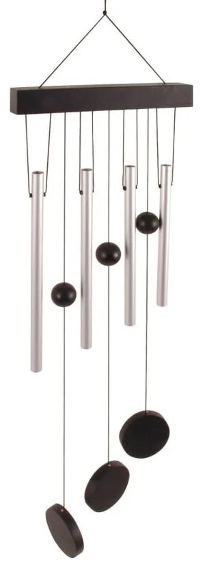 Clopoței de vânt Esschert Design, 58 cm, argintiu