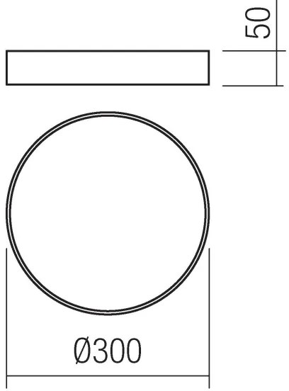 Plafonieră LED KNOB LED/24W/230V 3000K-6500K 30 cm albă Redo 05-928