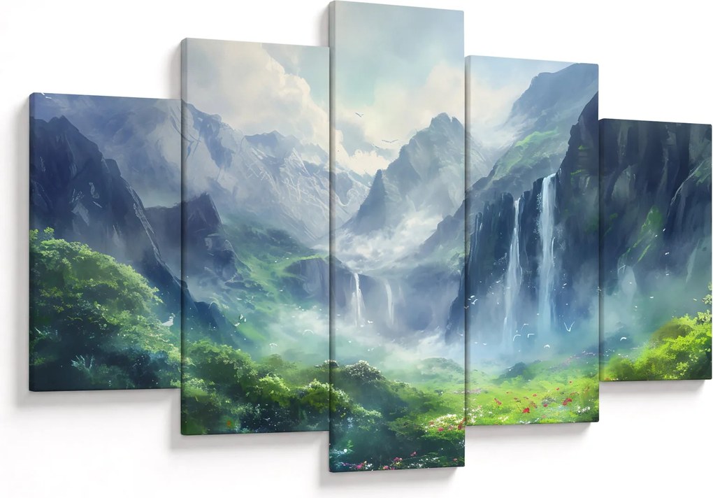 Tablou - Valea cascadelor (150x105 cm)
