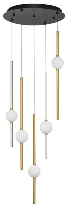 Lustra dimabila cu 5 pendule LED design modern ACROBAT