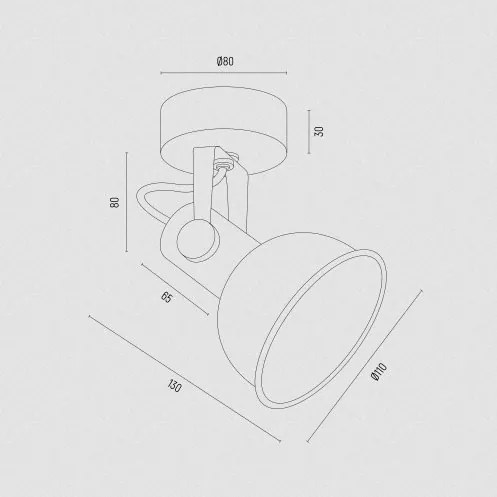 Aplica de perete / tavan cu spot directionabil design modern Lenora auriu, verde