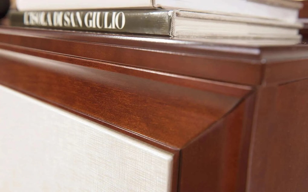 Comodă lemn masiv Nicola, 156 × 43 × 95 cm