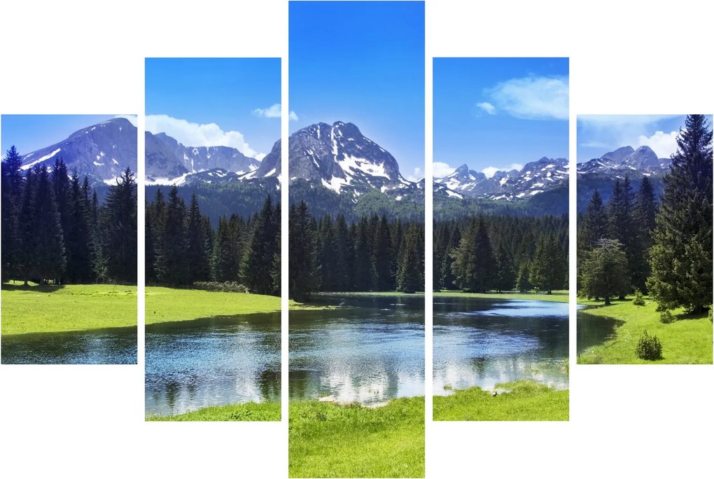 Tablou - vâfurile montane înzăpezite (150x105 cm)