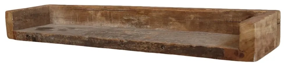 Raft de perete din lemn reciclat, L 60 cm, piesă unicat, Grimaud