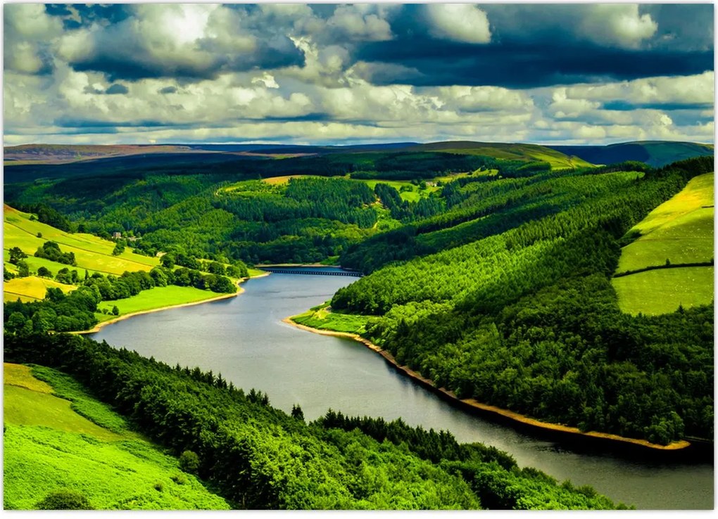 Tablou - Peisaj verde (70x50 cm)