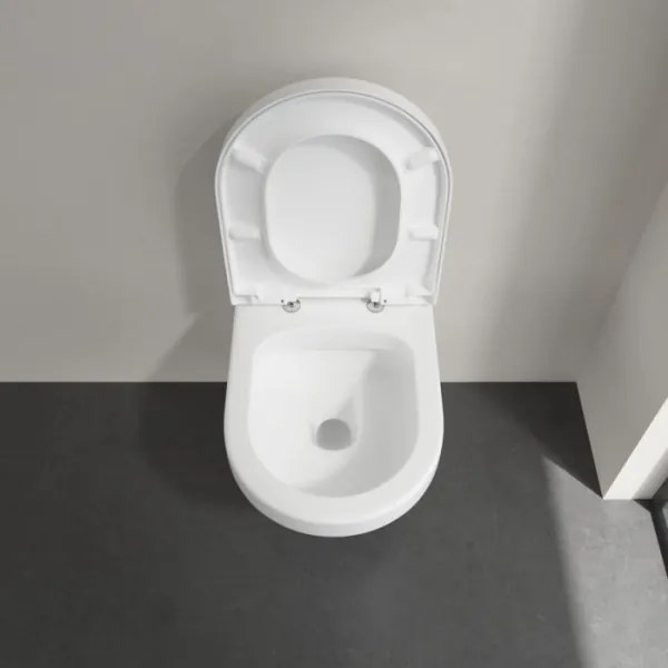 Capac WC Villeroy & Boch ARCHITECTURA, cu închidere lentă, alb - 98M9C101