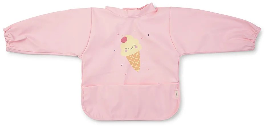 Baveta Impermeabila cu maneci si buzunar, reglabila,   Ice Cream   pink