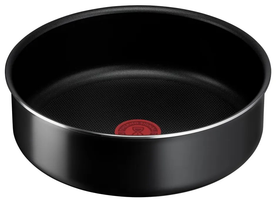 Set de vase pentru gătit 10 buc. din aluminiu Ingenio Easy Cook &amp; Clean Black – Tefal