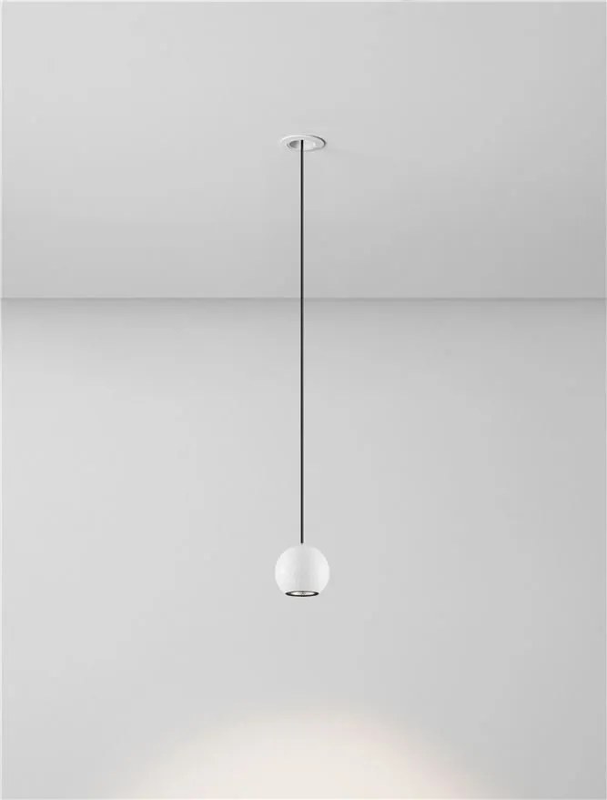 Pendul incastrabil LED stil minimalist 3000K NOTIC alb