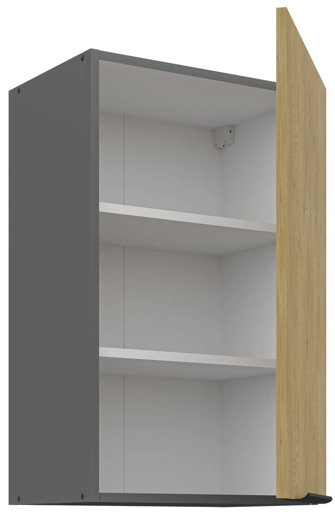 Dulap superior de bucătărie Carminia 45 G-72 1F (stejar cremona + antracit). 1127944