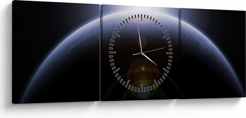 Tablou - Corp cosmic (cu ceas) (90x30 cm)
