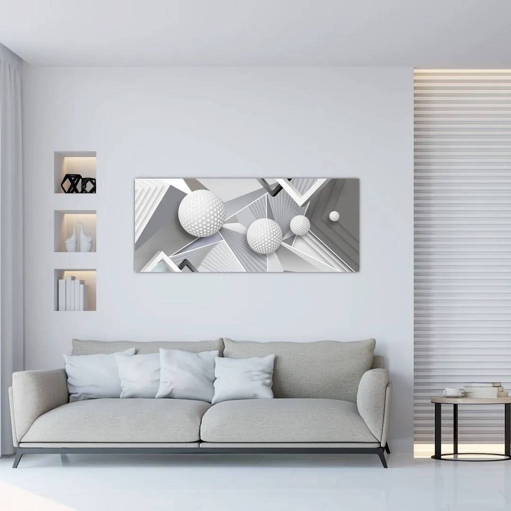 Tablou geometric abstract (120x50 cm)