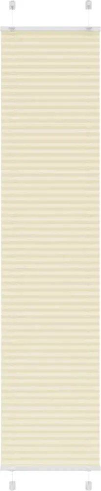 vidaXL Jaluză plisată Crem 50x200 cm Lățime țesătură 49,4 cm