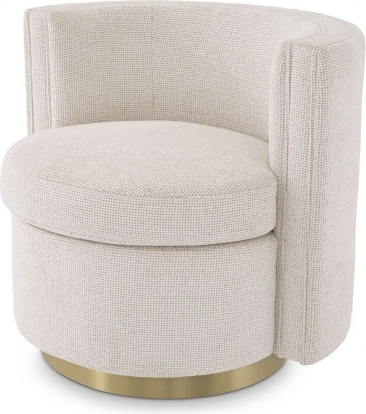 Fotoliu pivotant design elegant Amanda, lyssa off-white 115380 HZ