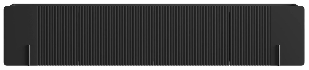 Comodă TV suspendată Malmi 200 cm - negru mat / negru